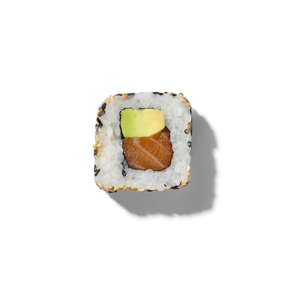 Sushibar + wine Salmon Avocado maki sushi