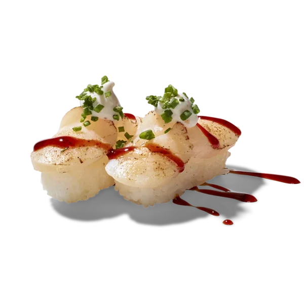 SCALLOP SUPREME NIGIRI - kevyesti grillattu kampasimpukka